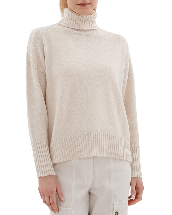 Peserico Beaded Shoulder Turtleneck Sweater | Bloomingdale's