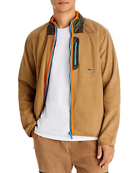 Lacoste - Mixed Media Color Blocked Fleece Jacket