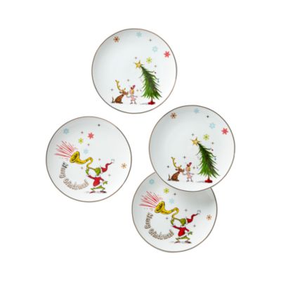 Grinchie Gifts Accent Plates, Set of 4