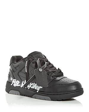 Off-white Men's Out Of Office Low Top Sneakers In Black/white