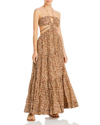 Jonathan Simkhai Laurel Palm Leaf Swim Cover-Up Dress | Bloomingdale's Women