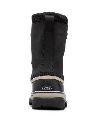 Men's Caribou Waterproof Nubuck Leather Cold-Weather Boots