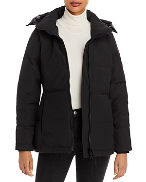 Shop Canada Goose Chelsea Hooded Down Parka In Black