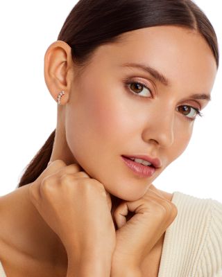 Diamond Ear Climbers in 14K Yellow Gold, 0.50 tcw 