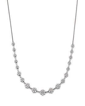 Bloomingdale's - Diamond Cluster Collar Necklace in 14K White Gold, 3.0 ct. t.w. - 100% Exclusive