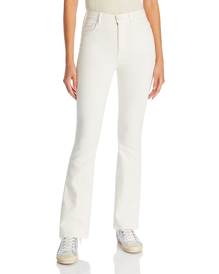 Slow Days of Summer Flare Trousers in White