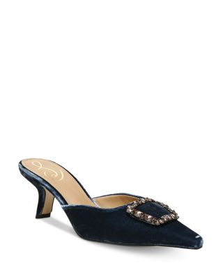 Sam Edelman Brit Jewel In Deep Sapphire Velvet