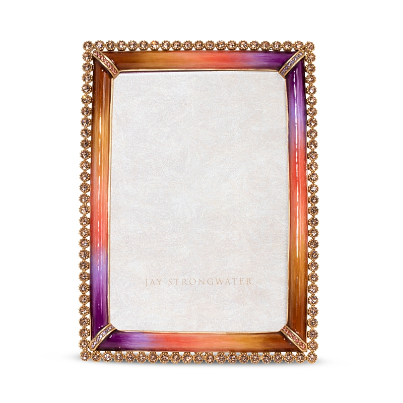 Jay Strongwater Stone Edge Picture Frame, 4" X 6" In Autumn