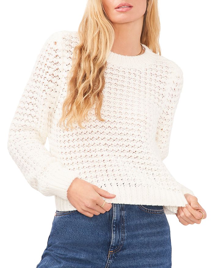 1.STATE Tuck Stitch Mock Neck Sweater | Bloomingdale's