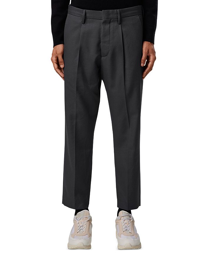 NN07 Bill Loose Fit Cropped & Tapered Wool Pants | Bloomingdale's