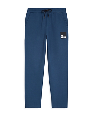 The Kooples Logo Jogger Trousers In Navy
