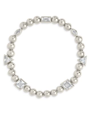 Sterling Forever - Amaris Charm Beaded Stretch Bracelet