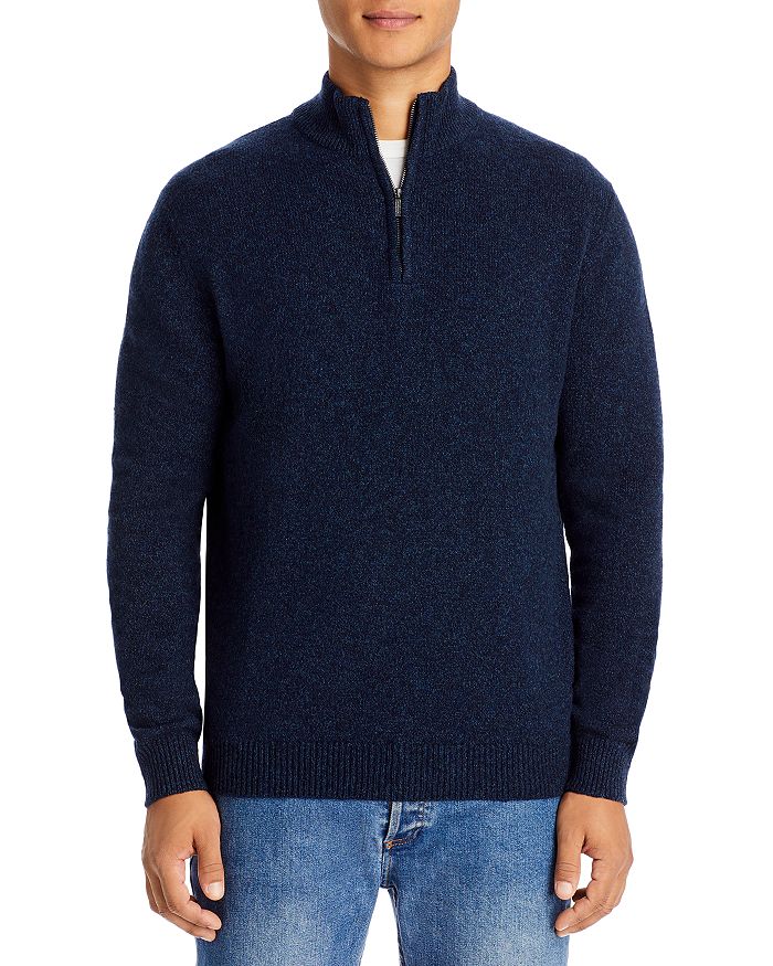 Maurizio Baldassari Mock Neck Quarter Zip Sweater | Bloomingdale's