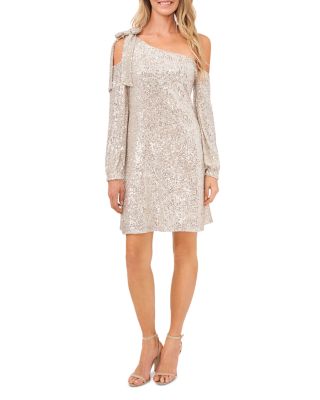 open lace back dress Cecilia One Shoulder Crepe Dress main image 0