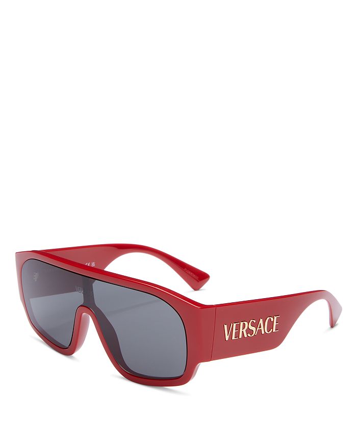Versace Shield Sunglasses, 133mm | Bloomingdale's