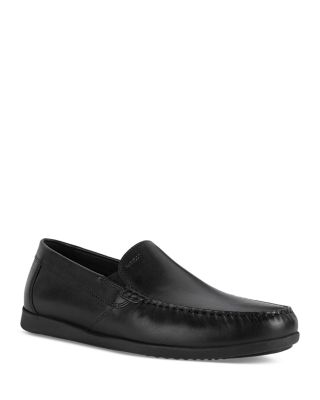 geox mens loafers black