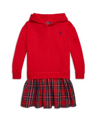 open lace back dress Ralph Lauren Girls Plaid Shirt Dress in Multicolour