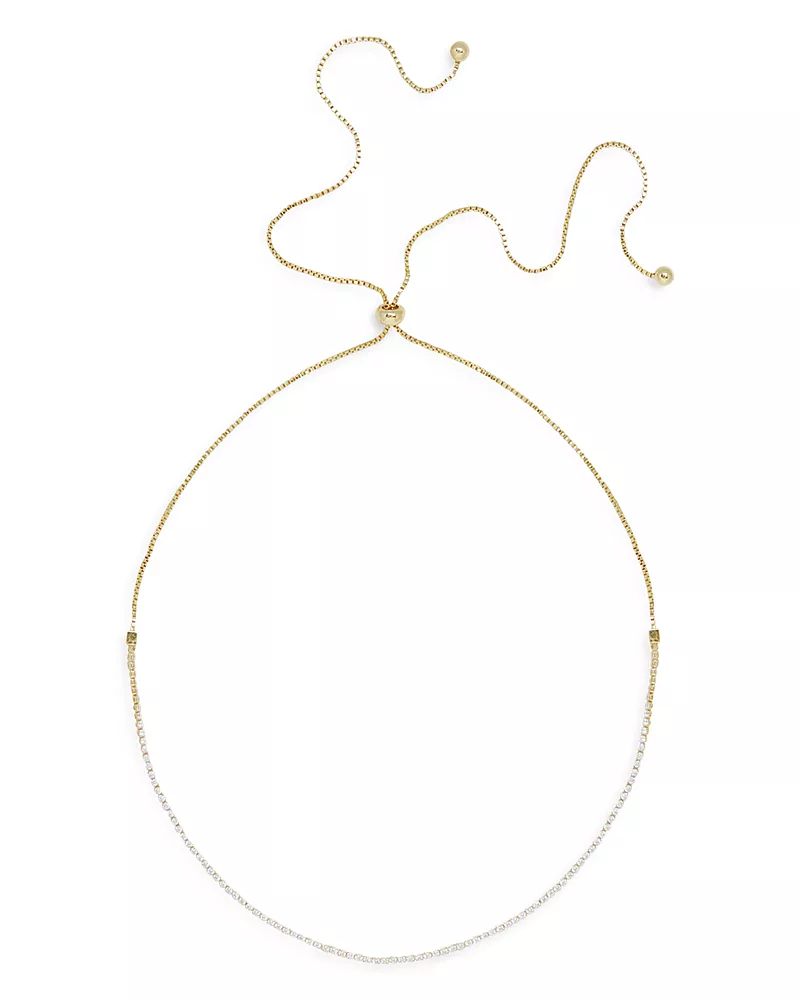 Ettika Embellished Choker Necklace in 18K Gold Plate, 28