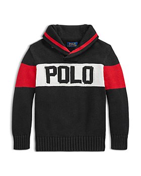 Ralph Lauren - Boys' Logo Cotton Shawl-Collar Sweater - Little Kid