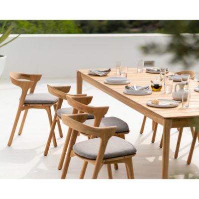 Teak Bok Outdoor Dining Table, Large - 118&amp;quot;