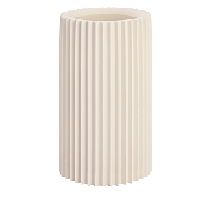 Tov Furniture Jenna Concrete Table Vase In White