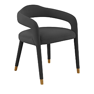 Shop Tov Furniture Lucia Velvet Dining Chair In Black