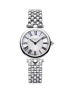Frederique Constant Art Deco Watch, 30mm In White/silver