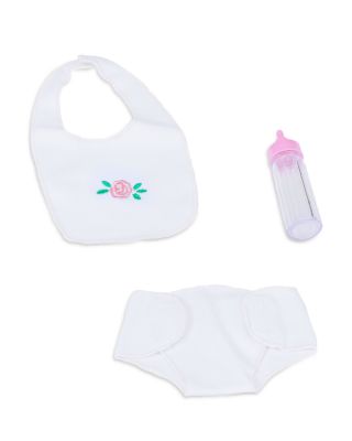 Kids Aurora Princess Pink Plaid Baby Doll Bed with Accessories Pink - Ages 3-7