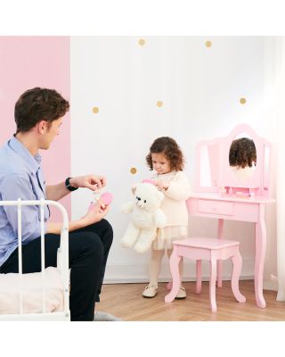 Kids Little Lady Alessandra Medium Corner Play Vanity - Ages 3-7