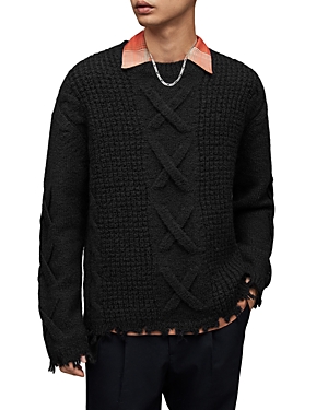 Allsaints Hennet Wool & Alpaca Patterned Relaxed Fit Sweater