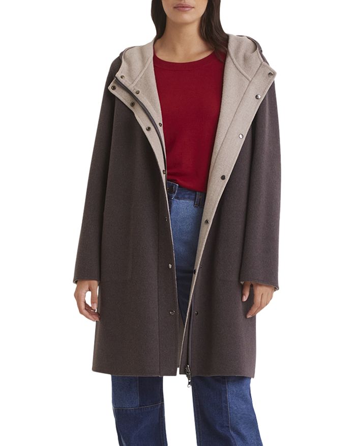 Gerard Darel Salome Reversible Hooded Coat | Bloomingdale's