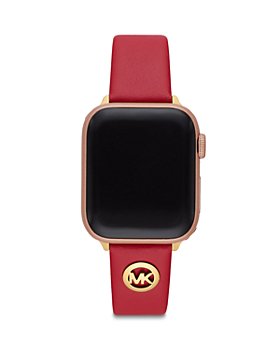 Michael Kors - Red Leather Apple Watch® Strap, 38/40/41mm