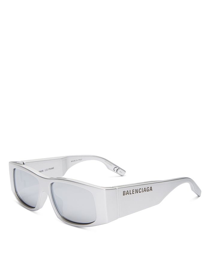 Balenciaga LED Square Sunglasses, 56mm