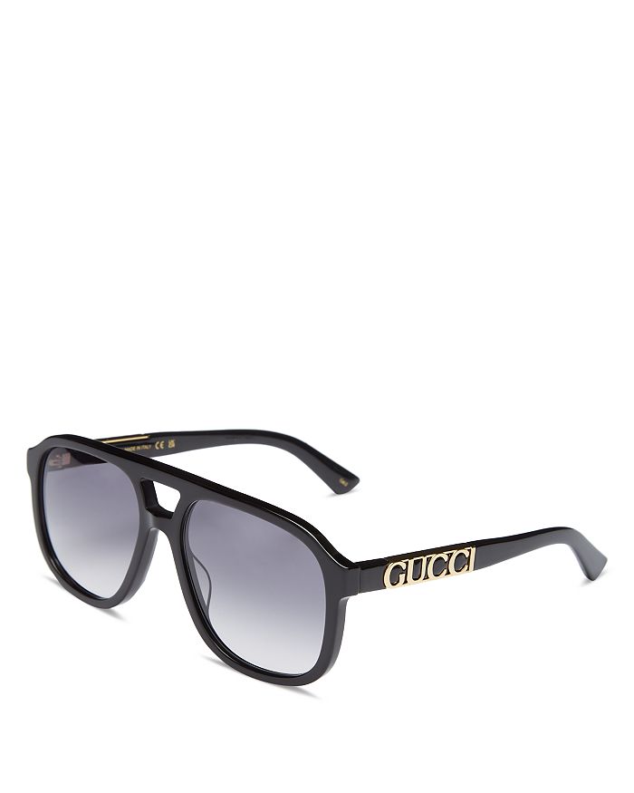 Gucci Aviator Sunglasses, 58mm | Bloomingdale's