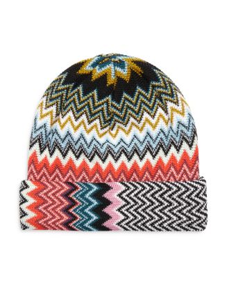 Bonnet (Beanie) Missoni – Taille Unique, Laine Multicolore – Crochet – Neuf Sans étiquette