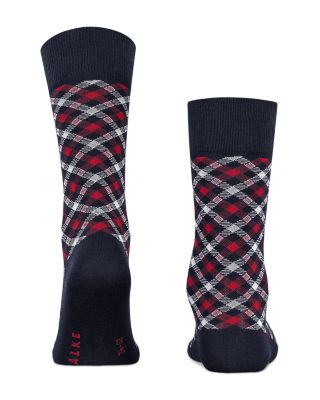 Smart Cotton Blend Check Socks