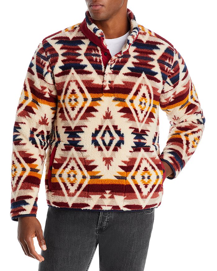 Faherty Thunder Voice Eagle Cardigan - Sand Four Eagles