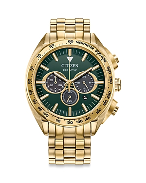 Citizen Eco-drive Sport Luxury Chronograph, 43mm In Green/gold
