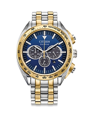 Citizen Eco-drive Sport Luxury Chronograph, 43mm In Blue/two-tone