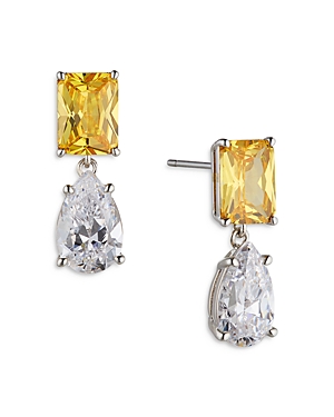 NADRI SHINE ON CUBIC ZIRCONIA DROP EARRINGS