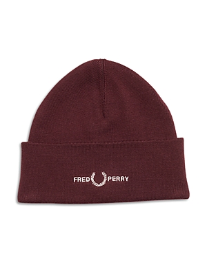 FRED PERRY EMBROIDERED LOGO BEANIE