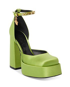 Versace - Women's Ankle Strap Platform High Heel Pumps