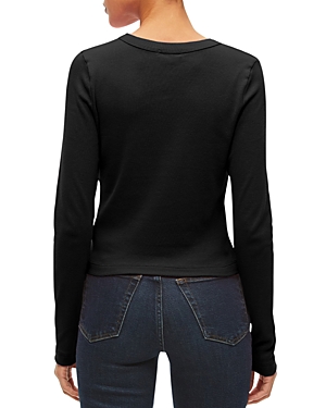 Michael Stars Orion Long Sleeve Crewneck Tee In Black