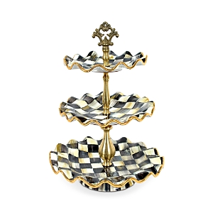 Mackenzie-Childs Courtly Check Three-Tier Sweet Stand