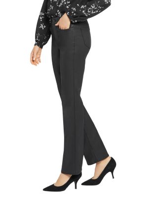 Marilyn Coated High Rise Straight Jeans