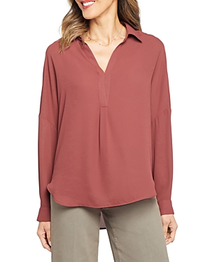 Nydj Becky Blouse In Husk