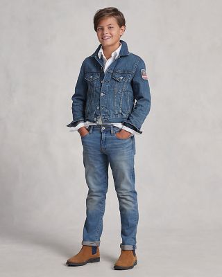 Boys' Cotton Denim Trucker Jacket - Big Kid