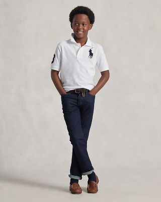 Boys' Cotton Mesh Polo - Big Kid