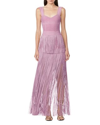 chinese dress ladies Herve Leger | Strapless Bandage Gown - Hot Pink