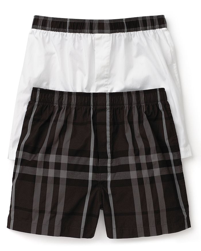 Burberry Check Woven Boxers, Set of 2
